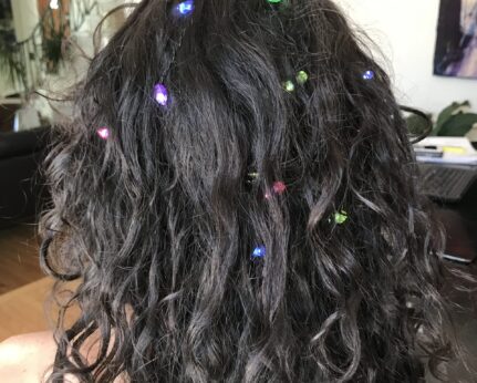 Party-Time Hair Lights Wavy Curly Hair Down Long